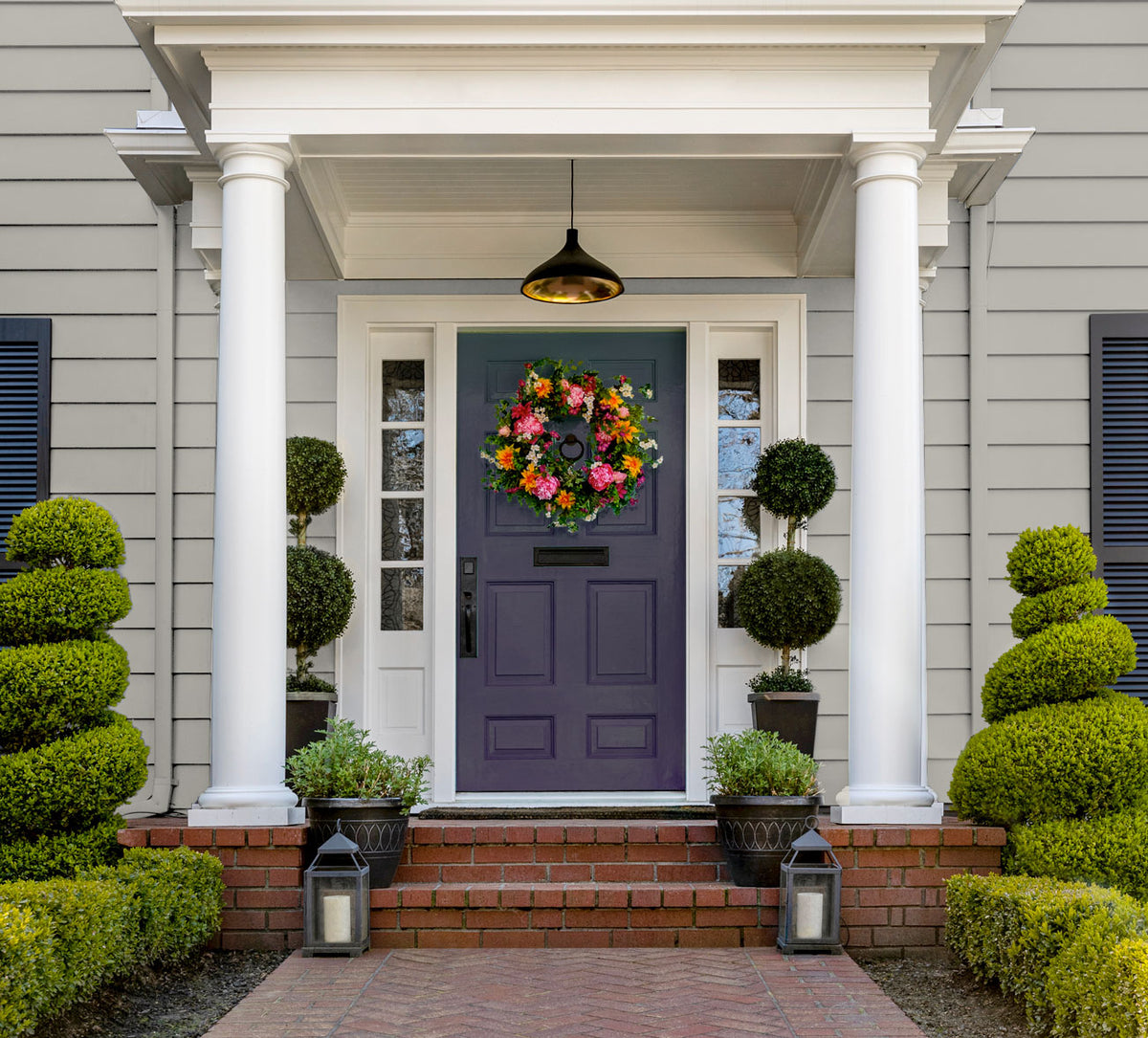 Taupe exterior outlet paint